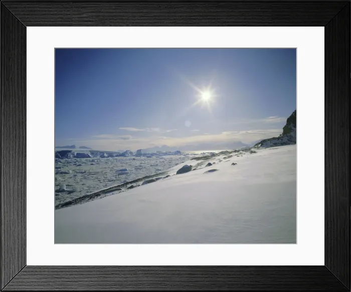 Framed Print : Ground drift along Antarctic Peninsula, Antarctica Framed Print : Ground drift along Antarctic Peninsula, Antarctica