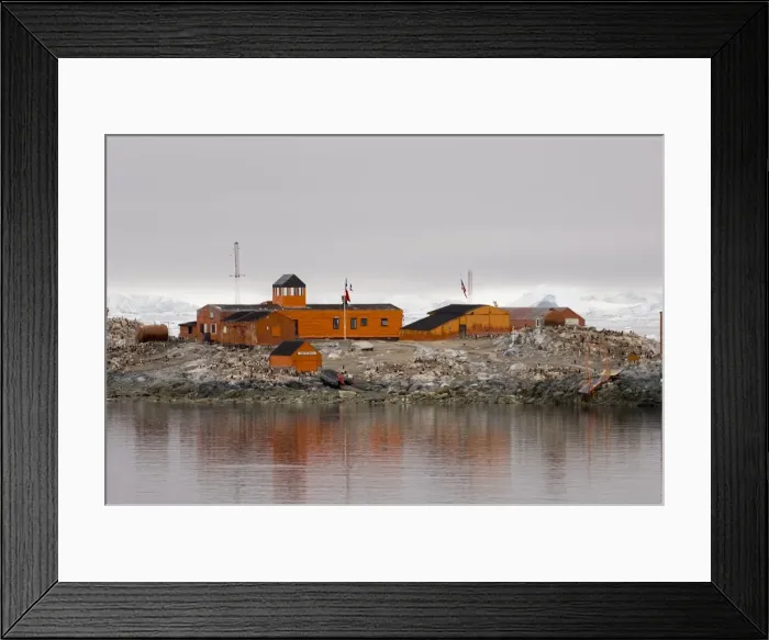 Framed Print : Chilean Antarctic Research base Gonzalez Videla, Paradise Bay, Antarctic Peninsula Framed Print : Chilean Antarctic Research base Gonzalez Videla, Paradise Bay, Antarctic Peninsula