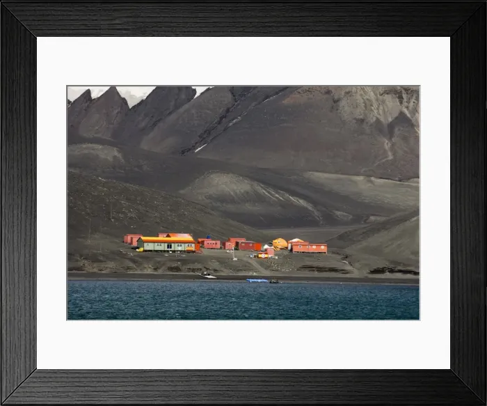 Framed Print : Spanish base, Deception Island, South Shetland Islands, Antarctica, Polar Regions Framed Print : Spanish base, Deception Island, South Shetland Islands, Antarctica, Polar Regions