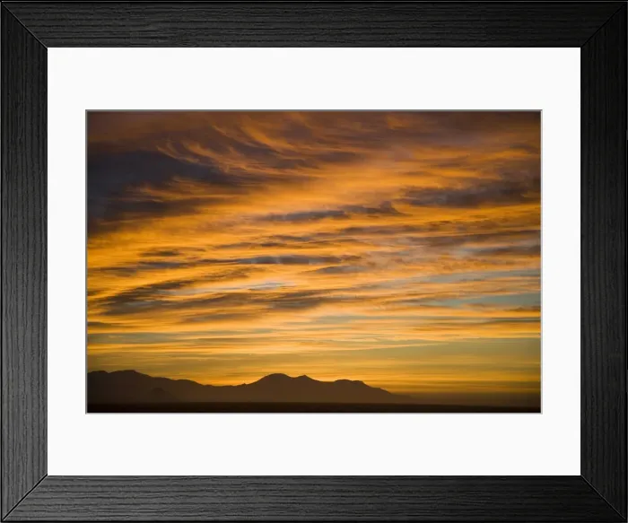 Framed Print : Sunset with deep orange clouds, Bransfield Strait, view from South Shetland Islands to Antarctic Peninsula, Antarctica Framed Print : Sunset with deep orange clouds, Bransfield Strait, view from South Shetland Islands to Antarctic Peninsula, Antarctica
