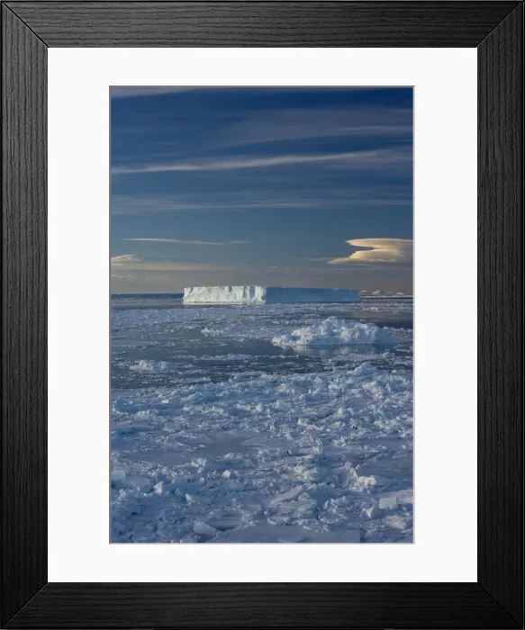 Framed Print : Iceberg and pack ice, Weddell Sea, Antarctic Peninsula, Antarctica, Polar Regions Framed Print : Iceberg and pack ice, Weddell Sea, Antarctic Peninsula, Antarctica, Polar Regions