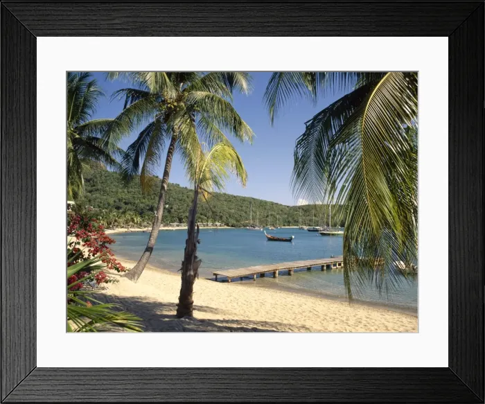 Framed Print : English Harbour, Antigua, Caribbean Framed Print : English Harbour, Antigua, Caribbean