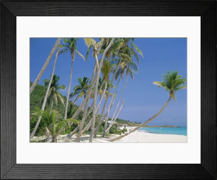 Framed Print : Johnsons Point beach, south-west coast, Antigua, Caribbean Framed Print : Johnsons Point beach, south-west coast, Antigua, Caribbean