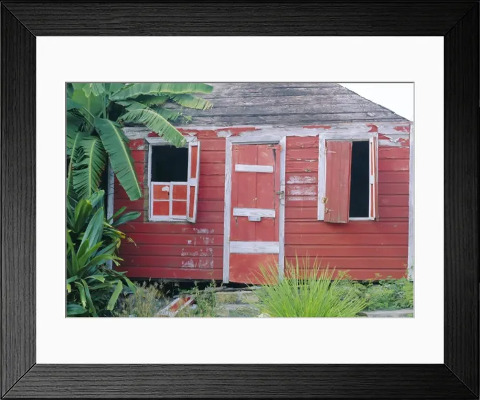 Framed Print : Old chattel house, St. Johns, Antigua, West Indies, Caribbean Framed Print : Old chattel house, St. Johns, Antigua, West Indies, Caribbean