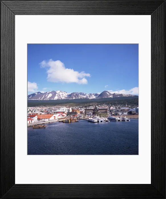 Framed Print : The southernmost port of Ushuaia, Argentina, South America Framed Print : The southernmost port of Ushuaia, Argentina, South America