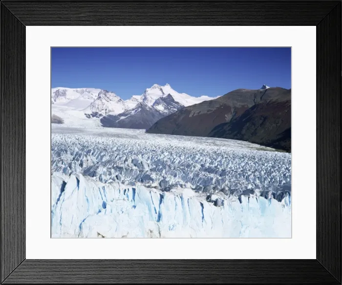 Framed Print : Perito Moreno glacier and Andes mountains, Parque Nacional Los Glaciares Framed Print : Perito Moreno glacier and Andes mountains, Parque Nacional Los Glaciares