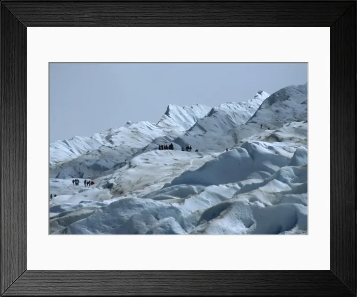 Framed Print : Tourists trekking on Moreno Glacier, Los Glaciares National Park, UNESCO World Heritage Site Framed Print : Tourists trekking on Moreno Glacier, Los Glaciares National Park, UNESCO World Heritage Site
