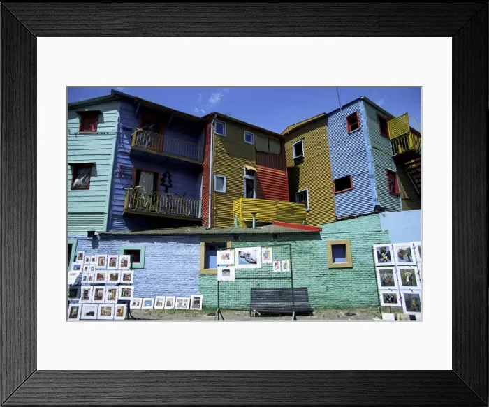 Framed Print : Paintings, La Boca, Buenos Aires, Argentina, South America Framed Print : Paintings, La Boca, Buenos Aires, Argentina, South America