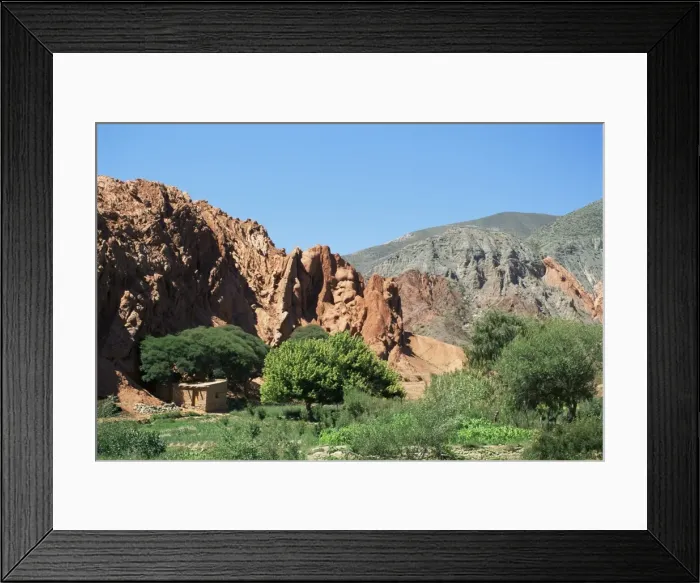 Framed Print : Irrigated vegetable garden in the desert hills, near Purmamarca, Jujuy Framed Print : Irrigated vegetable garden in the desert hills, near Purmamarca, Jujuy