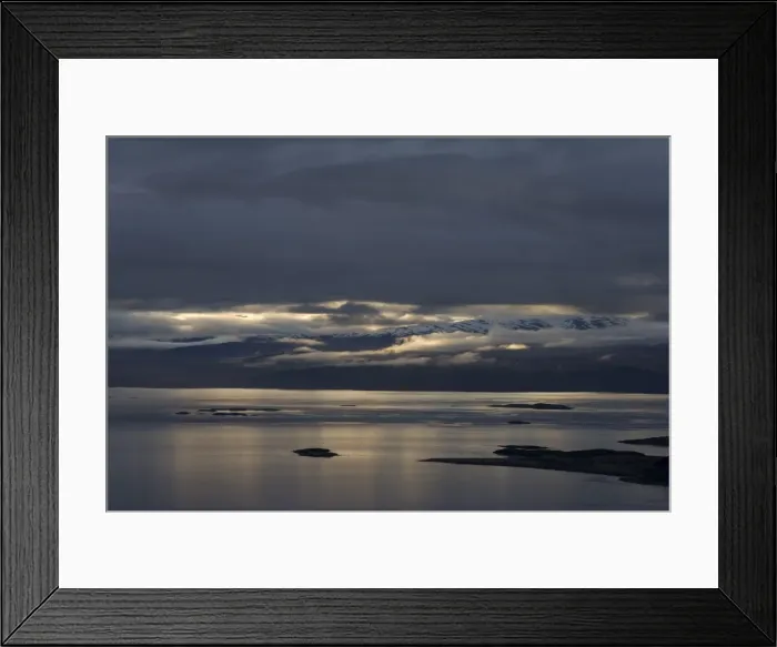 Framed Print : Early morning at Ushuaia coast, Tierra del Fuego, Argentina, South America Framed Print : Early morning at Ushuaia coast, Tierra del Fuego, Argentina, South America