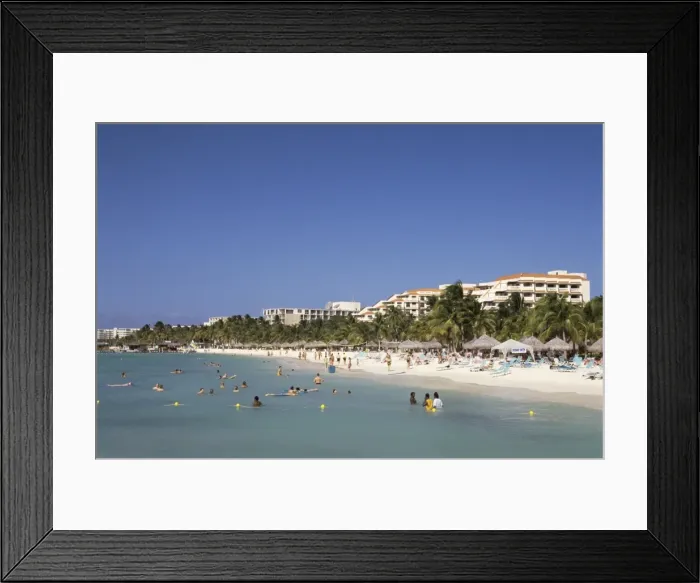Framed Print : Palm Beach, Aruba, West Indies, Dutch Caribbean, Central America Framed Print : Palm Beach, Aruba, West Indies, Dutch Caribbean, Central America
