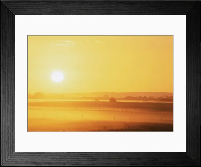 Framed Print : Sun and fields, Robe, South Australia, Australia, Pacific Framed Print : Sun and fields, Robe, South Australia, Australia, Pacific