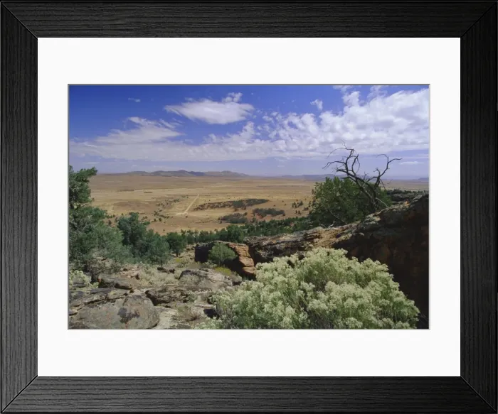 Framed Print : View from Yourambulla RockShelter near Hawker, an aboriginal rock art site Framed Print : View from Yourambulla RockShelter near Hawker, an aboriginal rock art site