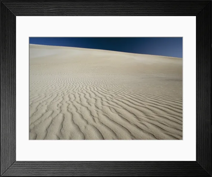 Framed Print : Ripples in sand dunes at Little Sahara on south coast, Kangaroo Island Framed Print : Ripples in sand dunes at Little Sahara on south coast, Kangaroo Island
