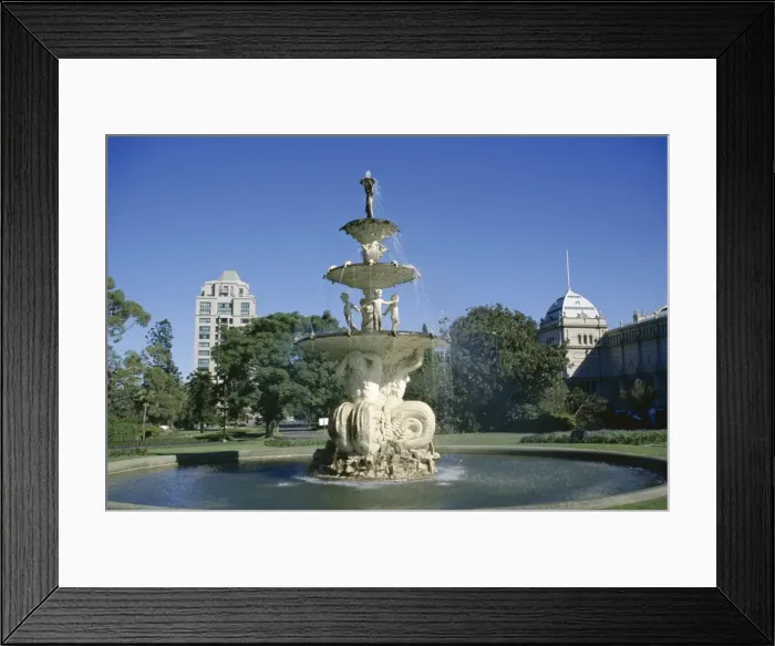 Framed Print : Hochgurtel fountain, Carlton Gardens, Melbourne, Victoria, Australia, Pacific Framed Print : Hochgurtel fountain, Carlton Gardens, Melbourne, Victoria, Australia, Pacific