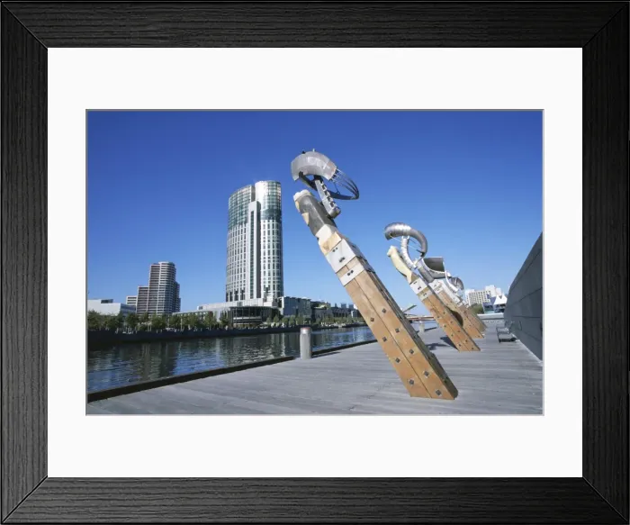 Framed Print : Sculpture work by Yarra River, Crown Casino, Melbourne, Victoria, Australia, Pacific Framed Print : Sculpture work by Yarra River, Crown Casino, Melbourne, Victoria, Australia, Pacific