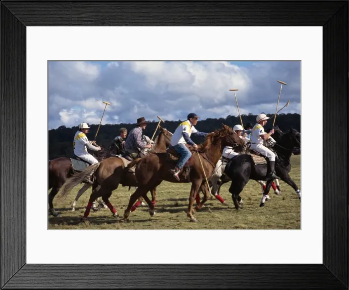 Framed Print : The Geebung polo match, the bushmen v Melbourne Polo Club, in Australia, Pacific Framed Print : The Geebung polo match, the bushmen v Melbourne Polo Club, in Australia, Pacific