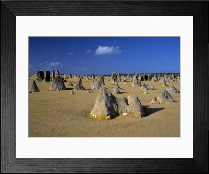 Framed Print : Limestone pillars in the Pinnacles Desert, Nambung National Park, Western Australia Framed Print : Limestone pillars in the Pinnacles Desert, Nambung National Park, Western Australia