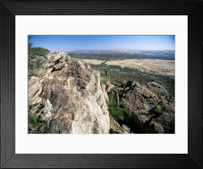 Framed Print : View northeast from Mount Ohlssen-Bagge on east escarpment of Wilpena Pound Framed Print : View northeast from Mount Ohlssen-Bagge on east escarpment of Wilpena Pound