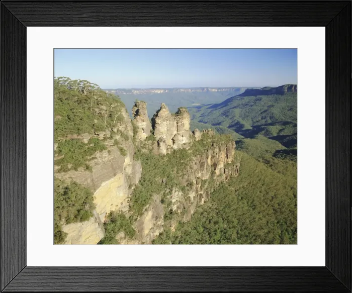 Framed Print : The Three Sisters from Echo Point, Katoomba, the Blue Mountains, New South Wales Framed Print : The Three Sisters from Echo Point, Katoomba, the Blue Mountains, New South Wales