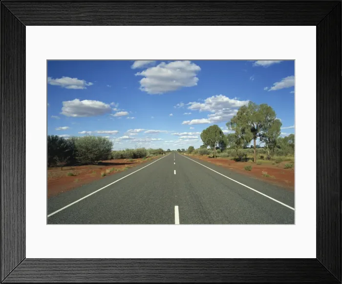 Framed Print : The empty Lasseter Highway in the Northern Territory, Australia, Pacific Framed Print : The empty Lasseter Highway in the Northern Territory, Australia, Pacific