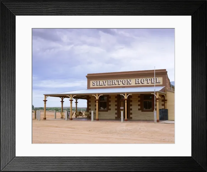 Framed Print : Exterior of Silverton Hotel, New South Wales, Australia, Pacific Framed Print : Exterior of Silverton Hotel, New South Wales, Australia, Pacific