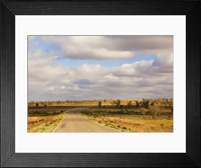 Framed Print : Outback road, near White Cliffs, New South Wales, Australia, Pacific Framed Print : Outback road, near White Cliffs, New South Wales, Australia, Pacific