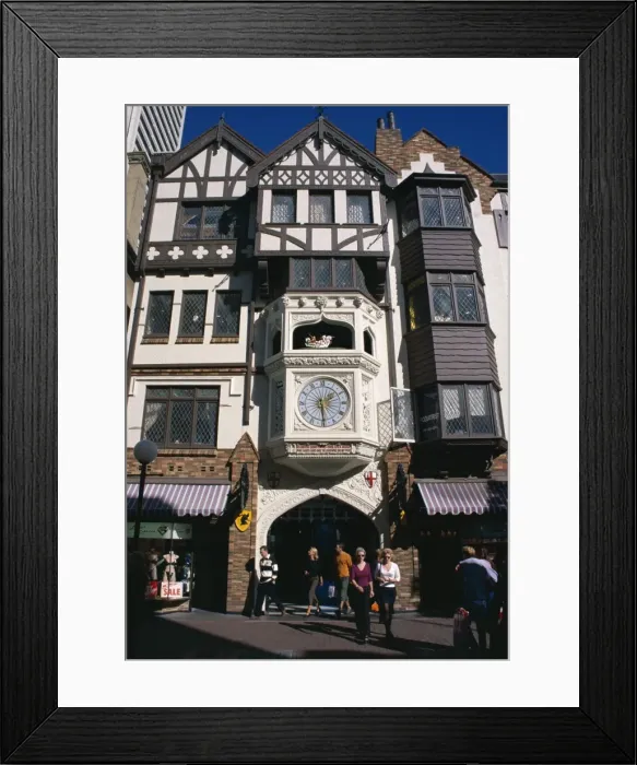 Framed Print : London Court and clock, a popular meeting place, Perth, Western Australia Framed Print : London Court and clock, a popular meeting place, Perth, Western Australia