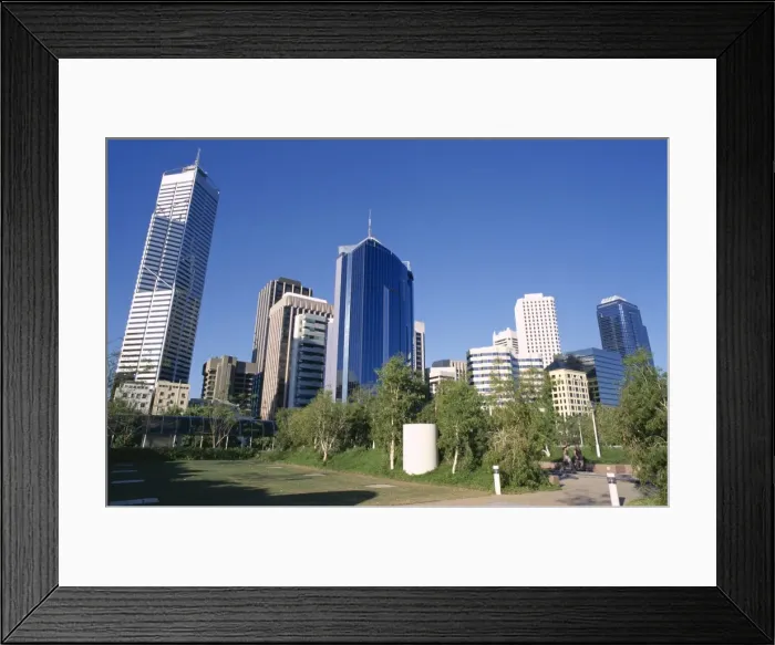 Framed Print : City skyline from central bus depot, Perth, Western Australia, Australia, Pacific Framed Print : City skyline from central bus depot, Perth, Western Australia, Australia, Pacific
