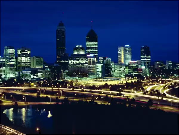 Perth city skyline, Western Australia, Australia, pacific