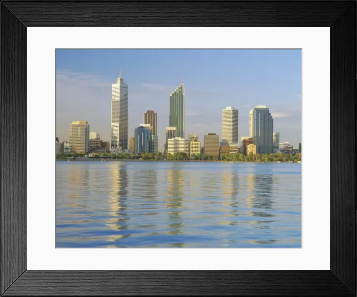 Framed Print : City skyline, Perth, Western Australia, Australia Framed Print : City skyline, Perth, Western Australia, Australia
