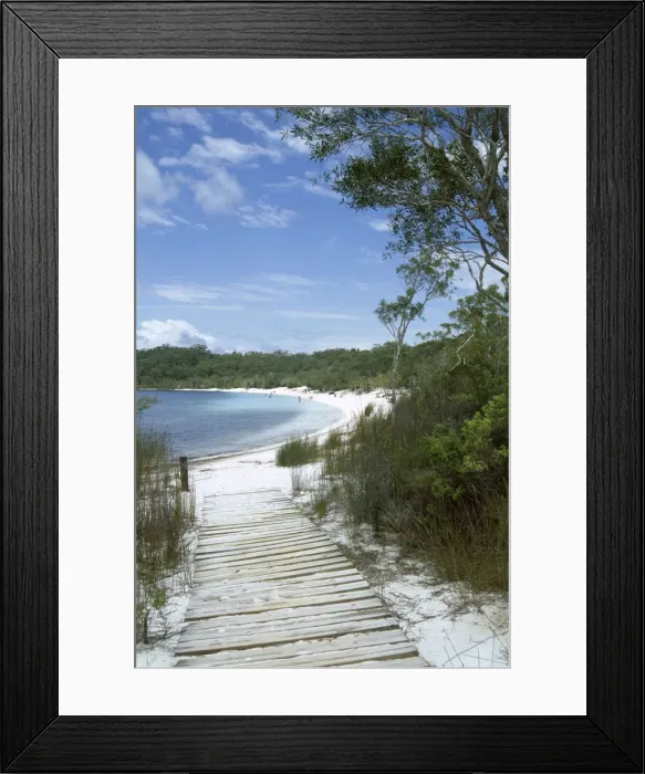 Framed Print : Lake McKenzie, Fraser Island, UNESCO World Heritage Site, Queensland, Australia, Pacific