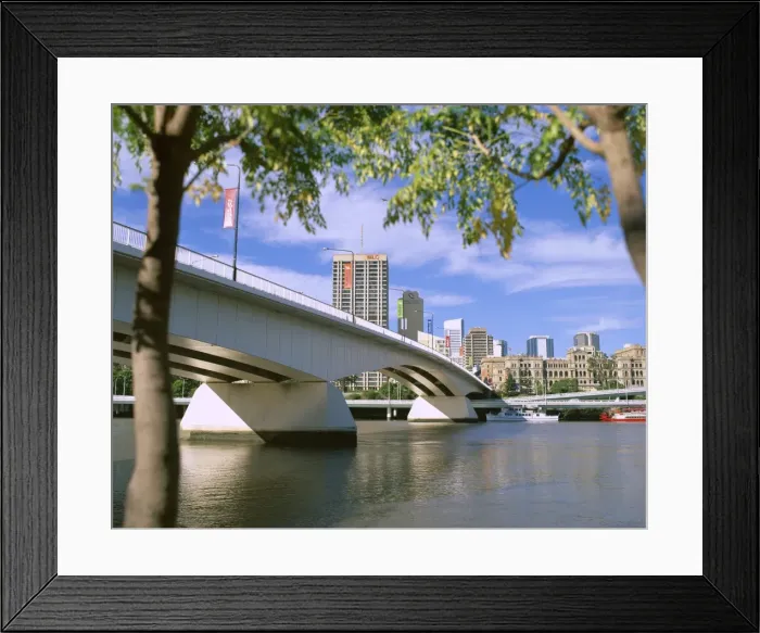 Framed Print : The Victoria Bridge and the Brisbane River, Brisbane, Queensland, Australia, Pacific Framed Print : The Victoria Bridge and the Brisbane River, Brisbane, Queensland, Australia, Pacific