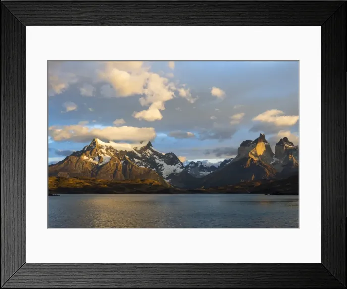 Framed Print : Sunrise over Cuernos del Paine and Lago Pehoe, Torres del Paine National Park, Chilean Patagonia Framed Print : Sunrise over Cuernos del Paine and Lago Pehoe, Torres del Paine National Park, Chilean Patagonia