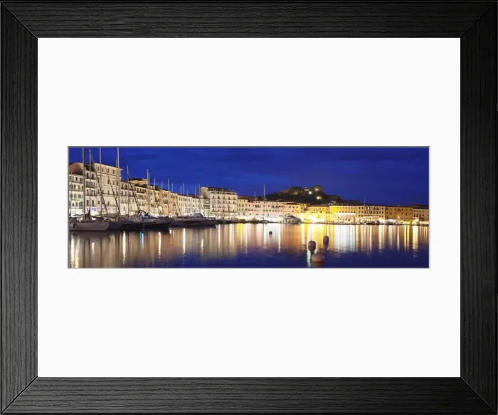 Framed Print : View over the harbour to Forte Stella Fortress, Portoferraio, Island of Elba, Livorno Province Framed Print : View over the harbour to Forte Stella Fortress, Portoferraio, Island of Elba, Livorno Province
