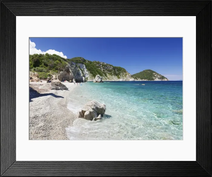 Framed Print : Sorgente Beach, Island of Elba, Livorno Province, Tuscany, Italy, Europe
