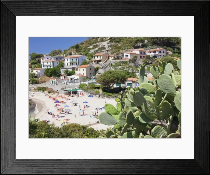 Framed Print : Beach of Seccheto, Island of Elba, Livorno Province, Tuscany, Italy, Europe