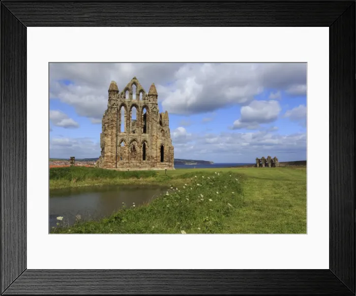 Framed Print : Ruins of Whitby Abbey with Abbey Pond, Whitby, North Yorkshire, England, United Kingdom Framed Print : Ruins of Whitby Abbey with Abbey Pond, Whitby, North Yorkshire, England, United Kingdom