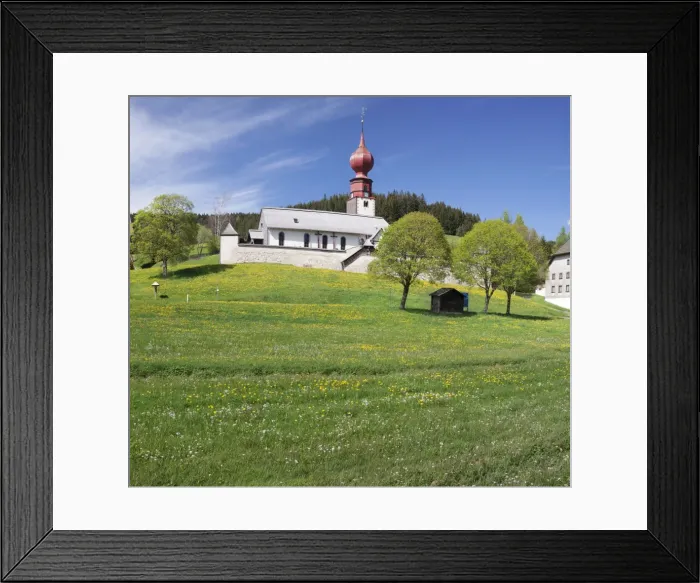 Framed Print : Wehrkirche church, Urach, Urachtal Valley in spring, Black Forest, Baden Wurttemberg Framed Print : Wehrkirche church, Urach, Urachtal Valley in spring, Black Forest, Baden Wurttemberg
