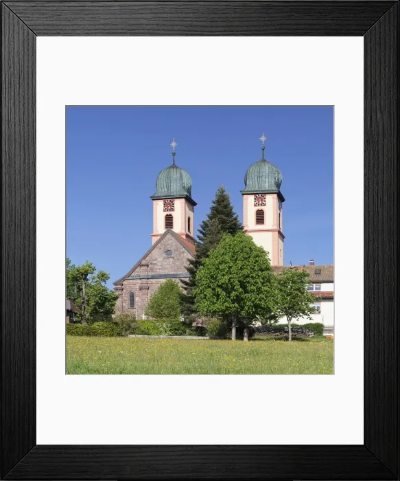 Framed Print : Abbey Chuch, spring, St. Maergen, Glottertal Valley, Black Forest, Baden Wurttemberg Framed Print : Abbey Chuch, spring, St. Maergen, Glottertal Valley, Black Forest, Baden Wurttemberg