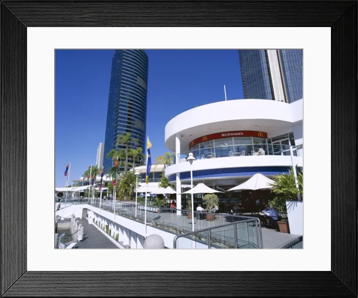 Framed Print : Eagle Street Pier, Brisbane, Queensland, Australia, Pacific