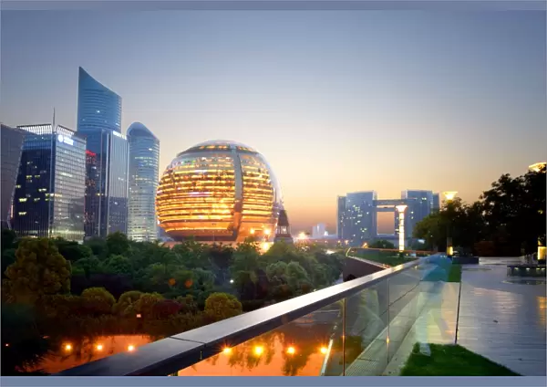 Jianggan district continues to fascinate with modern skyscrapers and sphere-shaped
