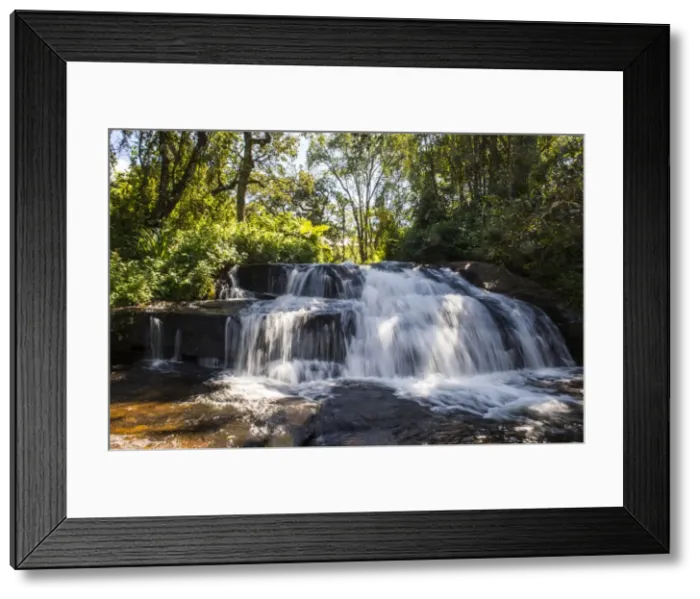 Framed Print : Mandala Falls flowing in the artificial lake on the Mulunguzi Dam, Zomba Plateau Framed Print : Mandala Falls flowing in the artificial lake on the Mulunguzi Dam, Zomba Plateau