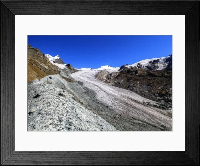 Framed Print : Findelgletscher in the Mount Rosa massif, Zermatt, Canton of Valais, Pennine Alps Framed Print : Findelgletscher in the Mount Rosa massif, Zermatt, Canton of Valais, Pennine Alps