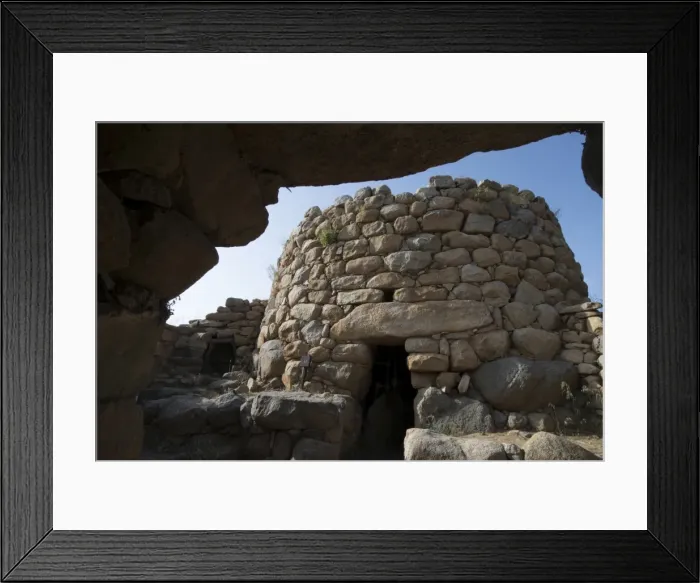 Framed Print : Nuraghe La Prisgiona archaeological site, dating from 1300 BC, near Arzachena, Sardinia Framed Print : Nuraghe La Prisgiona archaeological site, dating from 1300 BC, near Arzachena, Sardinia