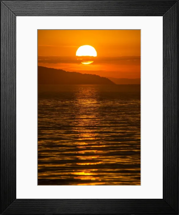 Framed Print : Sunset at Cape Maclear, UNESCO World Heritage Site, Lake Malawi, Malawi, Africa