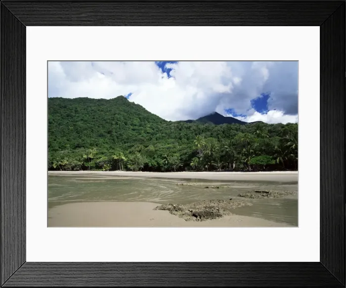 Framed Print : Great Barrier Reef and rainforest, Queensland, Australia, Pacific Framed Print : Great Barrier Reef and rainforest, Queensland, Australia, Pacific