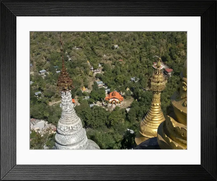 Framed Print : Buddhist temples of Mount Popa near Bagan, Myanmar (Burma), Asia Framed Print : Buddhist temples of Mount Popa near Bagan, Myanmar (Burma), Asia