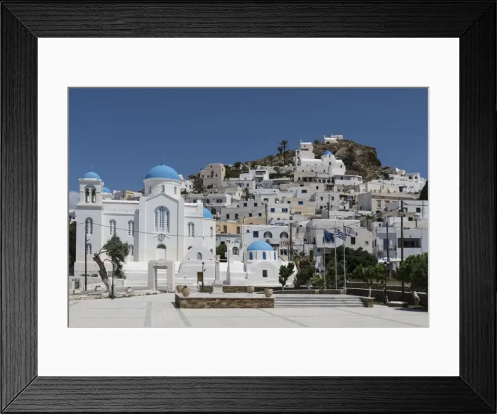 Framed Print : Chora, Ios, Cyclades, Greek Islands, Greece, Europe