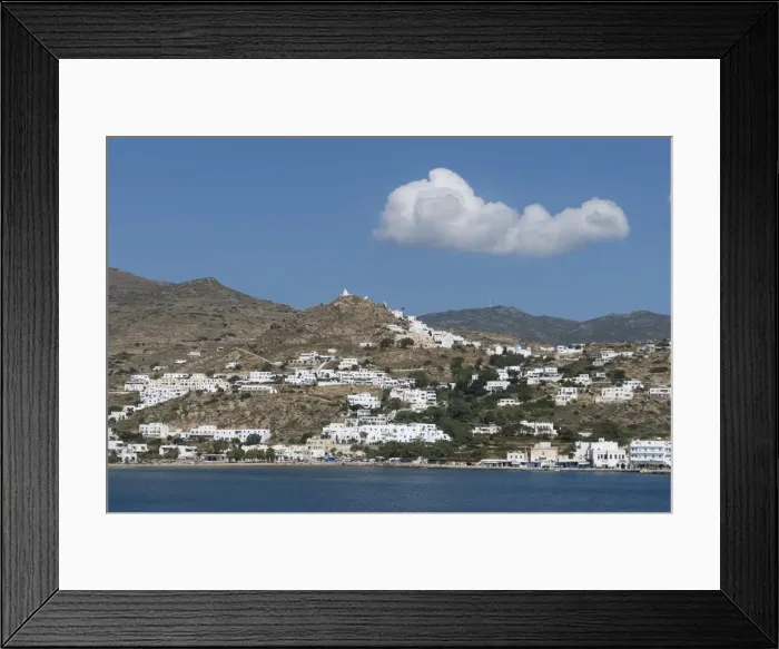 Framed Print : Gialos and Chora, Ios, Cyclades, Greek Islands, Greece, Europe Framed Print : Gialos and Chora, Ios, Cyclades, Greek Islands, Greece, Europe